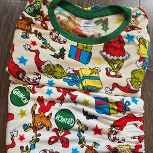 The Grinch Dr Seuss Women's US Large Size Two Piece Soft Cozy Pajama Set NEW!